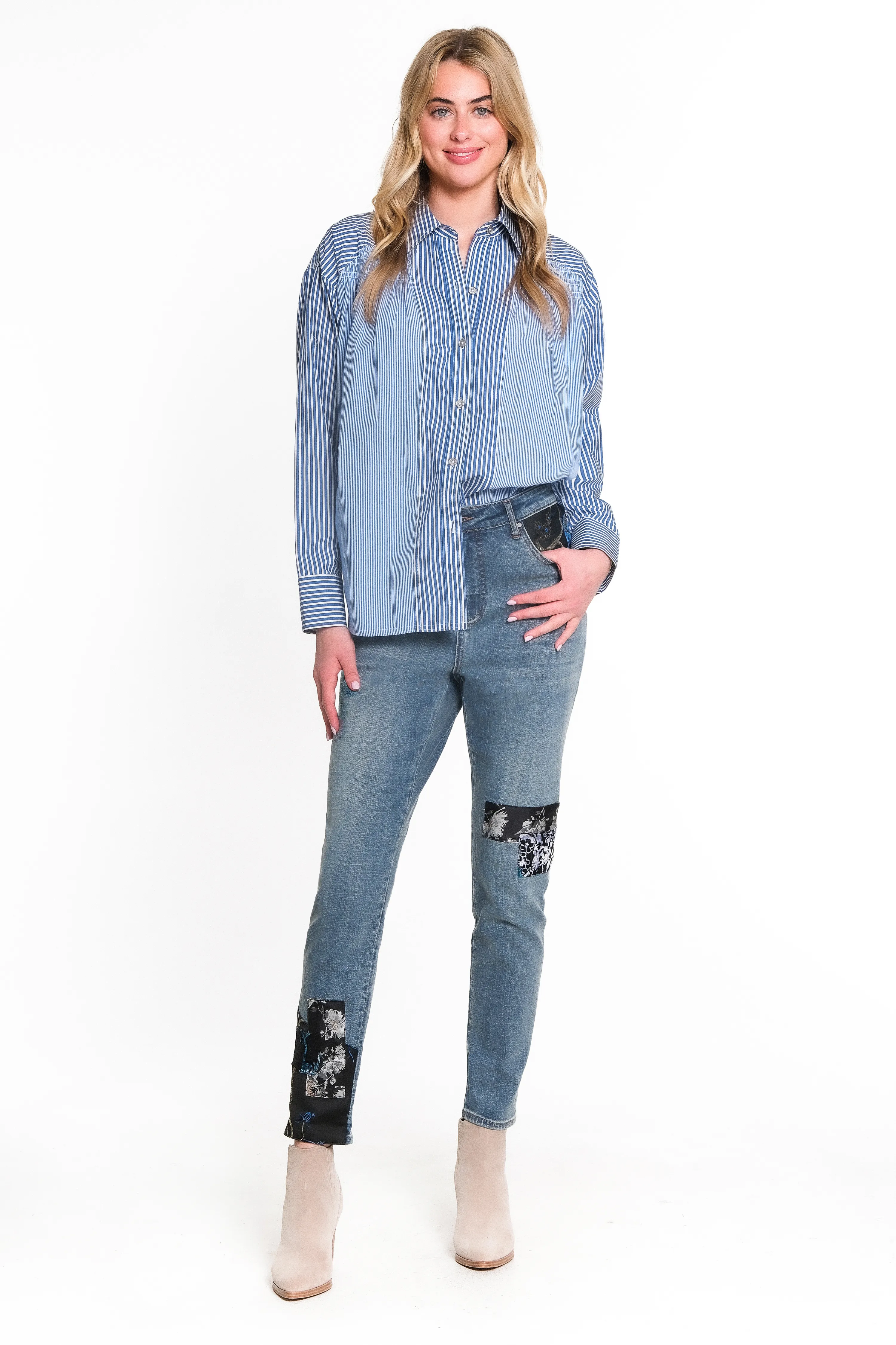 Mixed Stripe Shirt - Blue Stripe