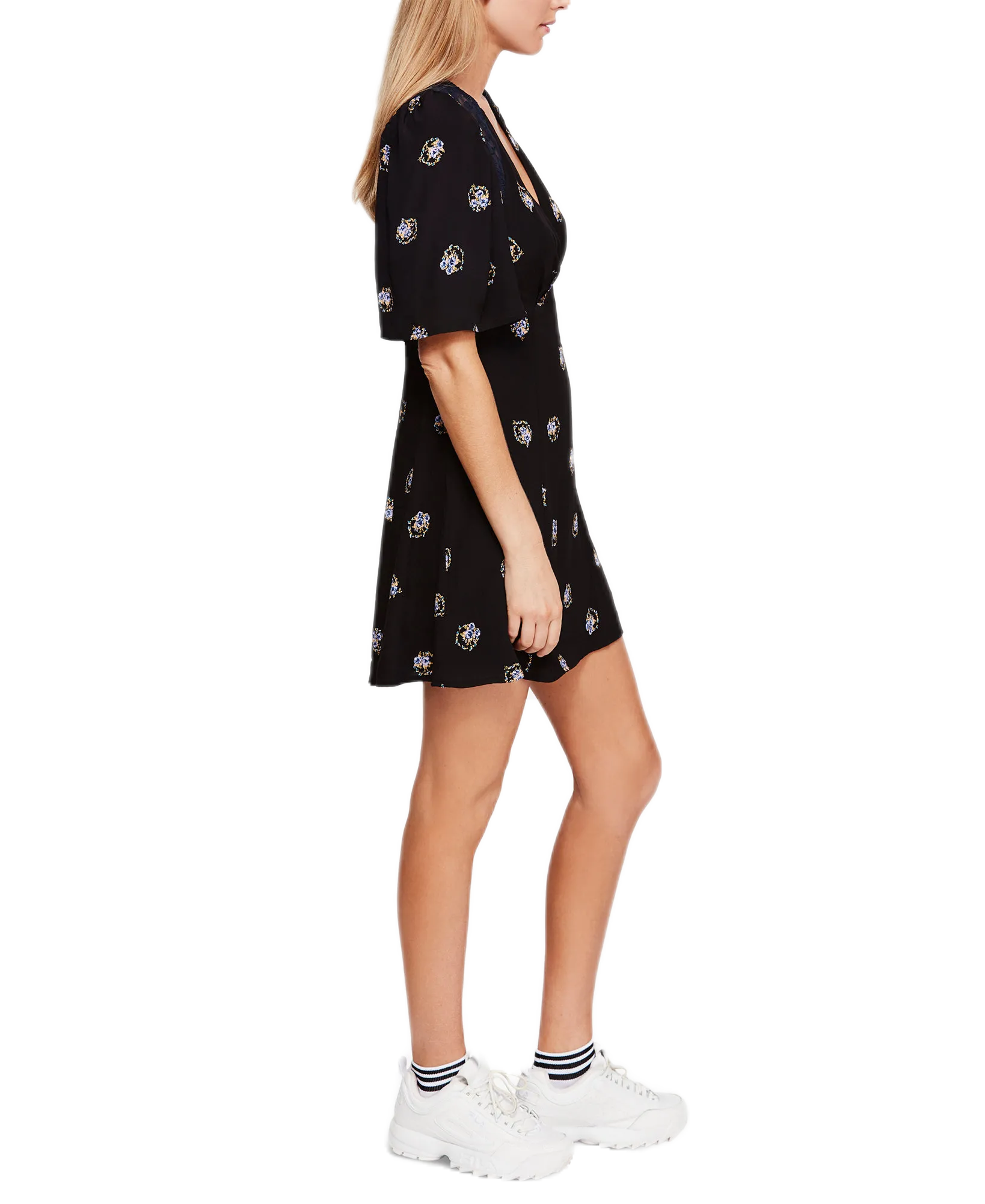Mockingbird Open-Back Mini Dress