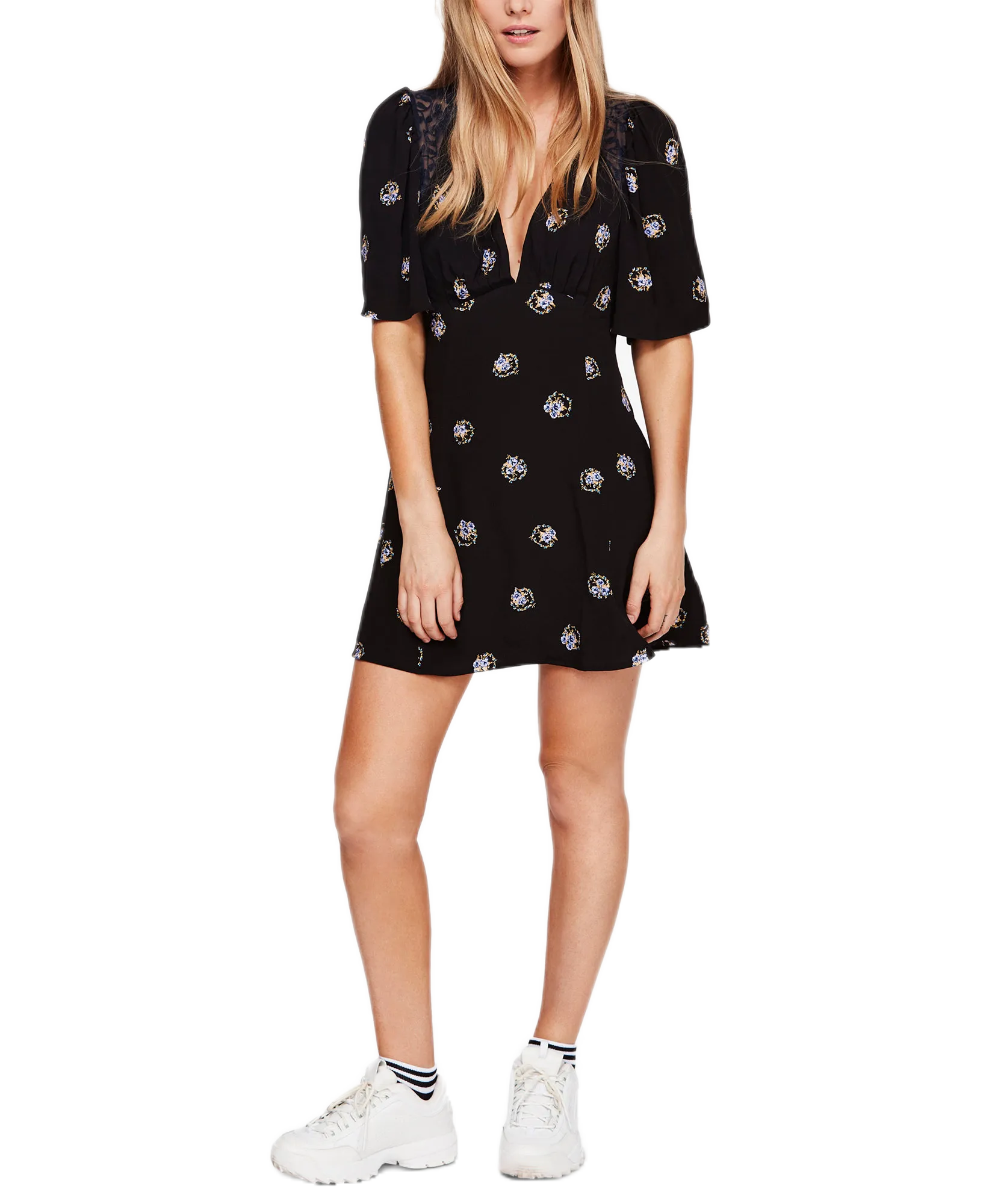 Mockingbird Open-Back Mini Dress
