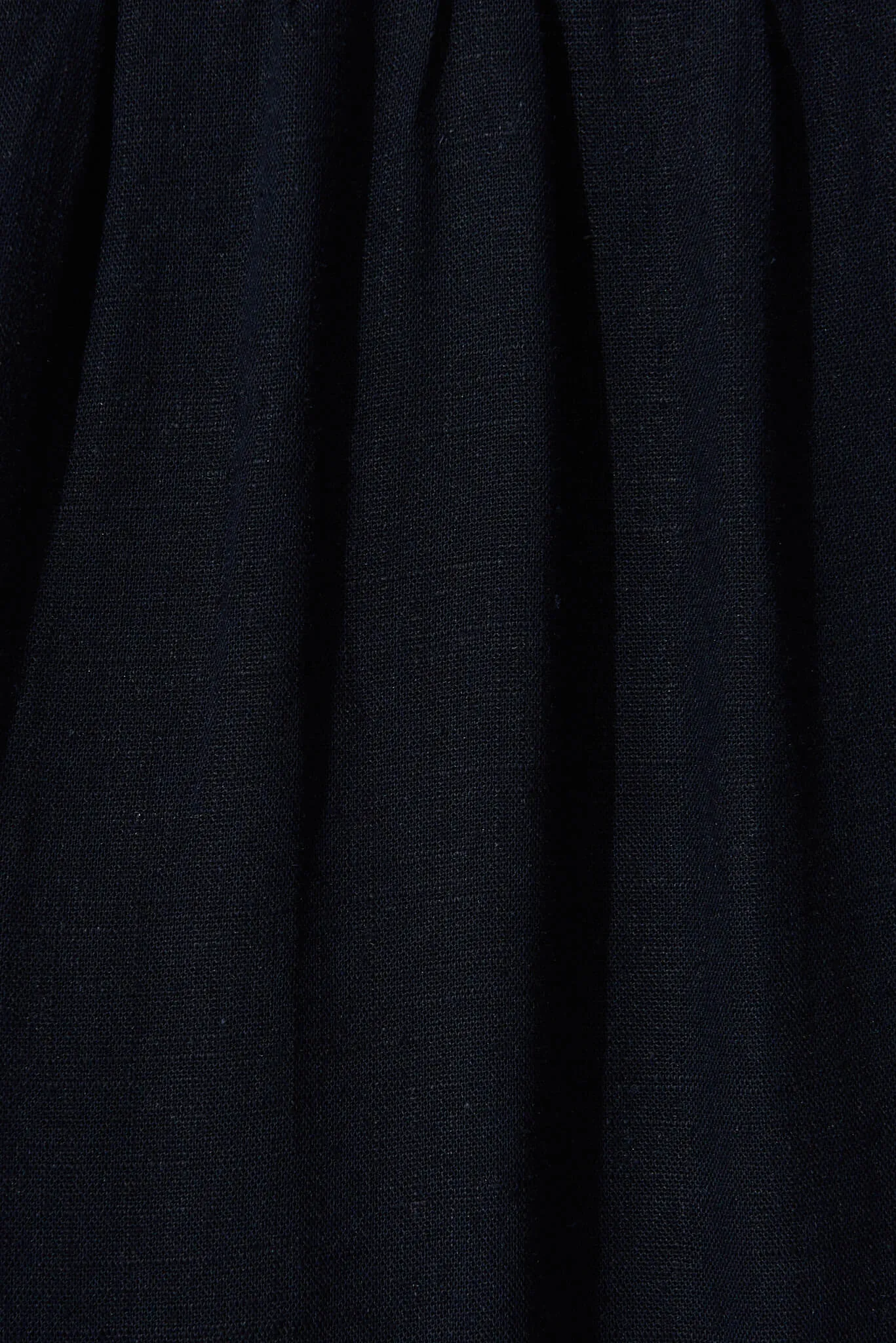 Navy Linen Blend Midi Shirt Dress by Marvela