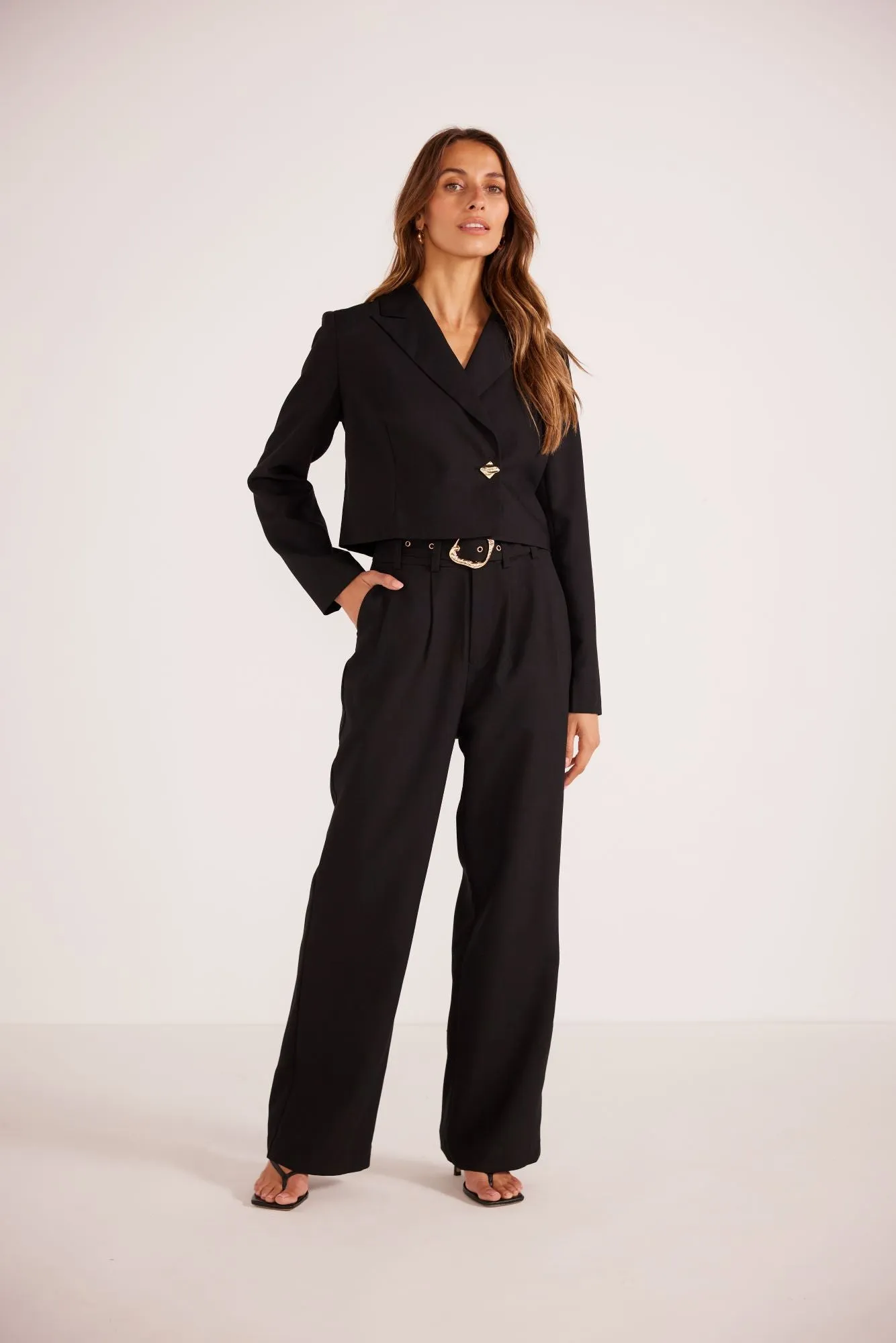 Nora Straight Leg Pants | Black