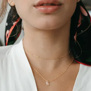 Old English Initial Necklace