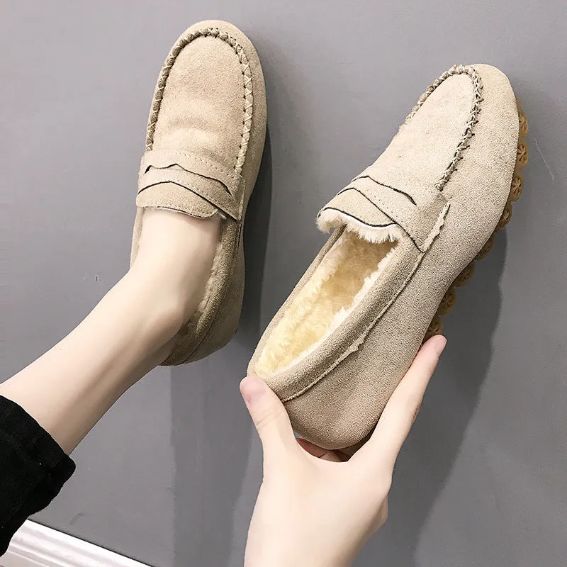 Oliva - Luxe Loafers Soft-soled With A Flat Bottom