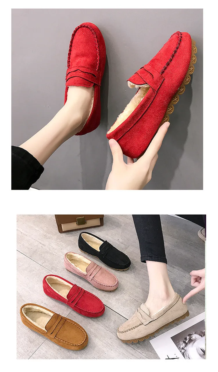 Oliva - Luxe Loafers Soft-soled With A Flat Bottom