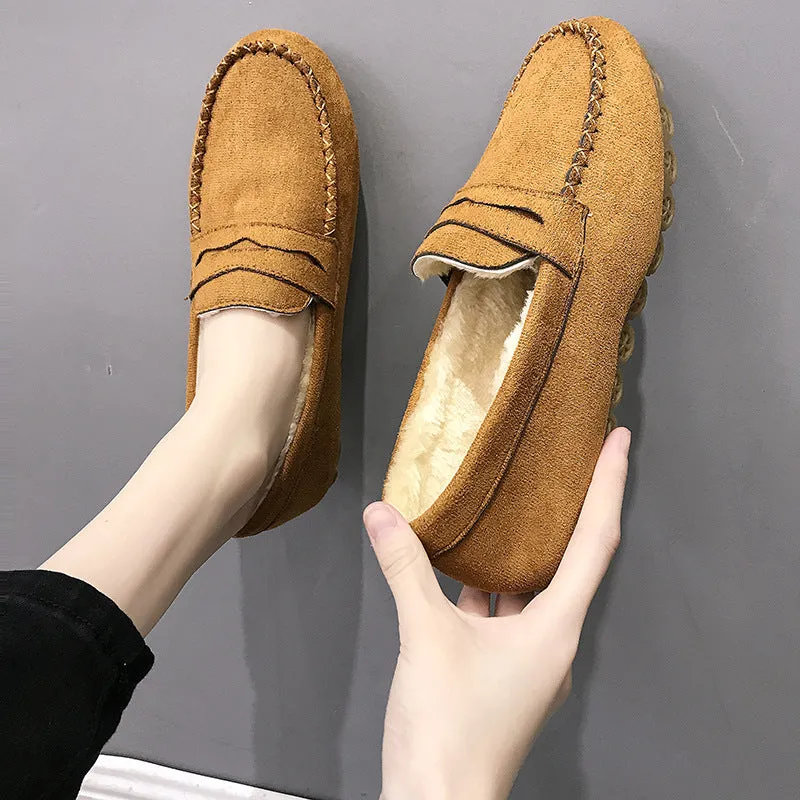 Oliva - Luxe Loafers Soft-soled With A Flat Bottom
