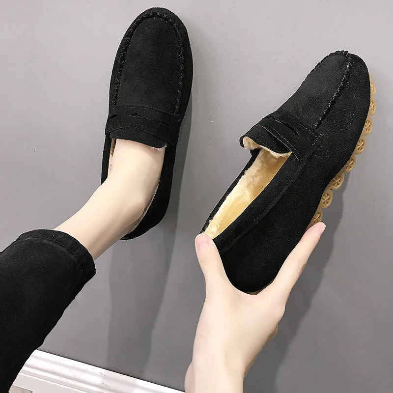 Oliva - Luxe Loafers Soft-soled With A Flat Bottom