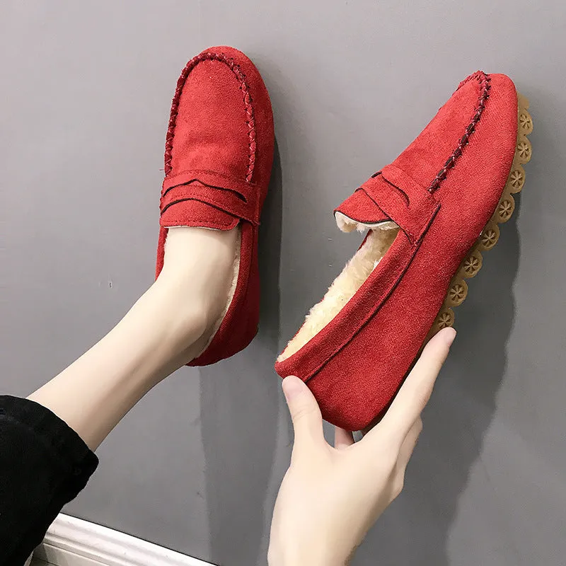 Oliva - Luxe Loafers Soft-soled With A Flat Bottom