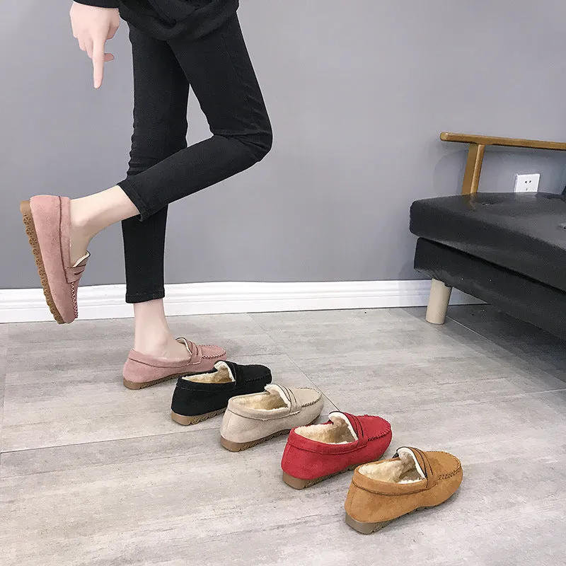 Oliva - Luxe Loafers Soft-soled With A Flat Bottom