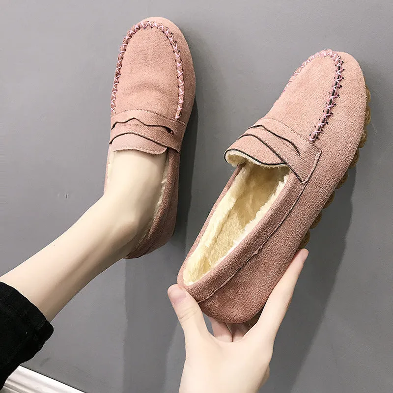 Oliva - Luxe Loafers Soft-soled With A Flat Bottom