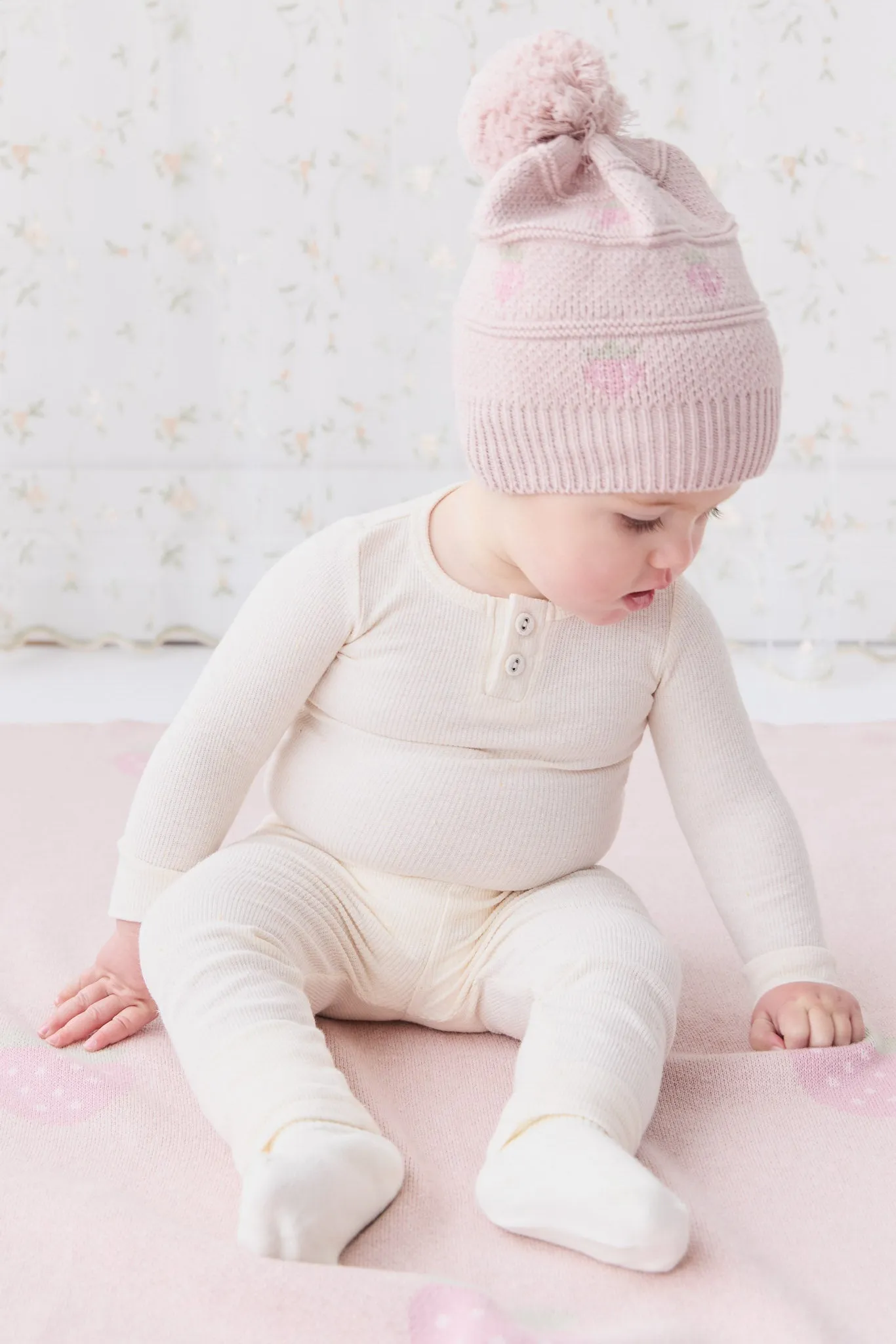 Organic Cotton Fine Rib Legging - Lily Fleck