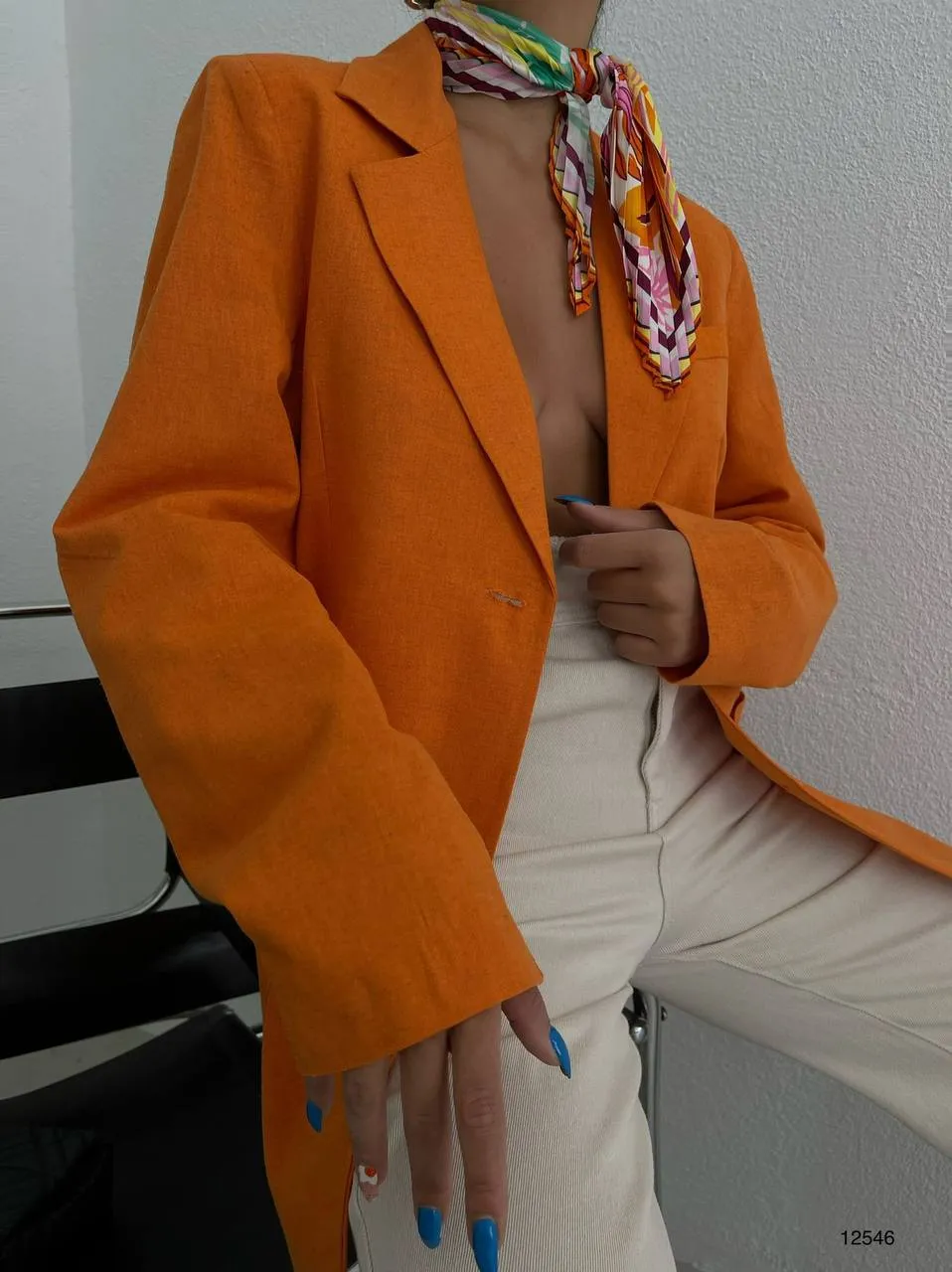 Oversize Linen Blazer