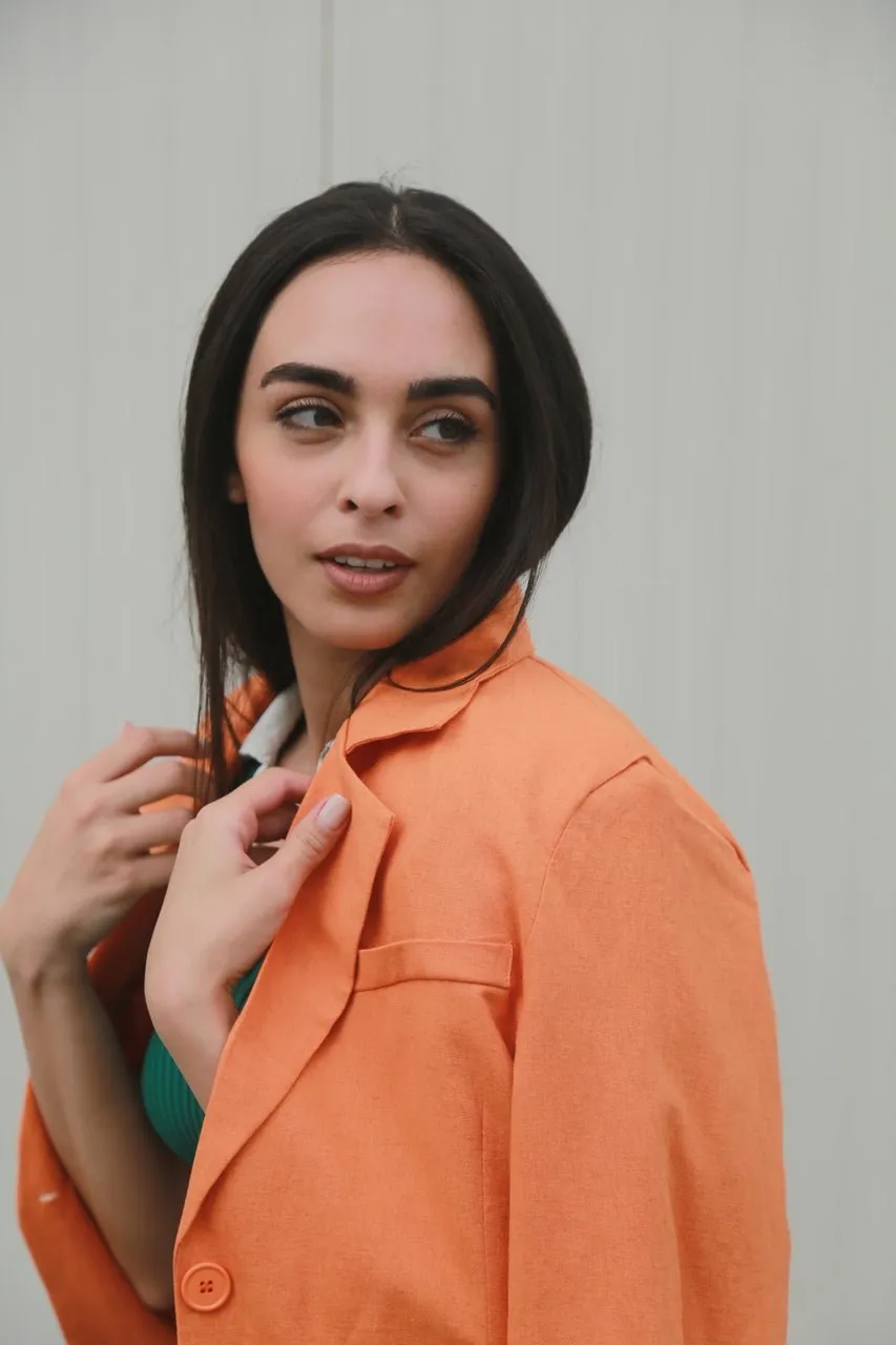 Oversize Linen Blazer