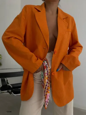Oversize Linen Blazer