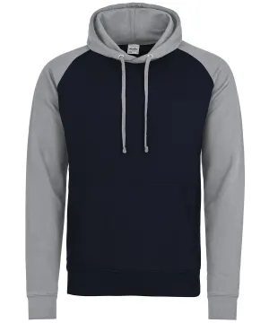 Oxford Navy/Heather Grey - Baseball hoodie