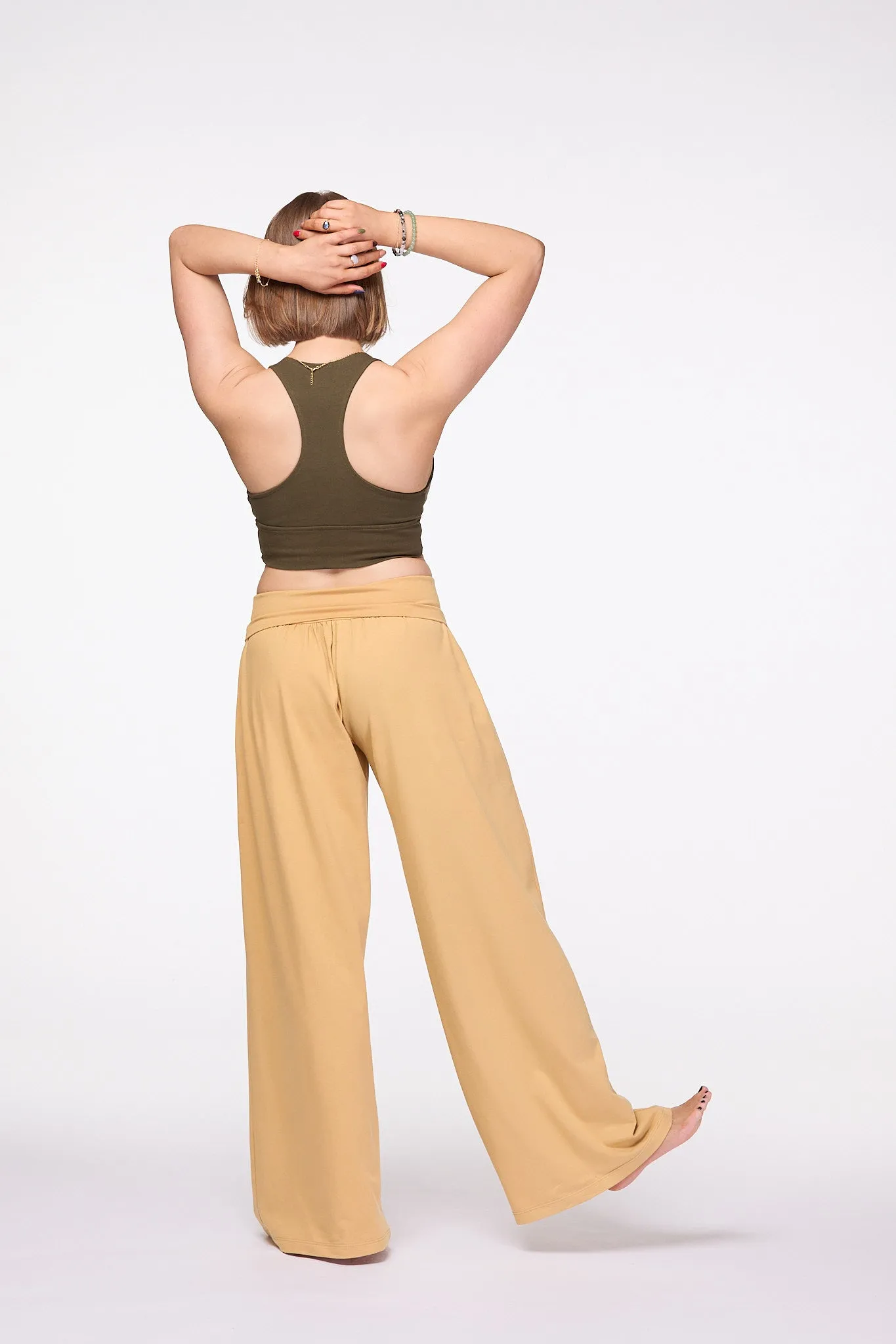Palazzo Pants Wide Leg pants | Mustard
