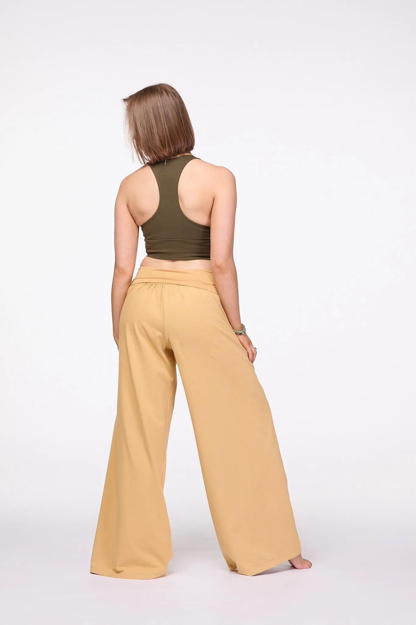 Palazzo Pants Wide Leg pants | Mustard