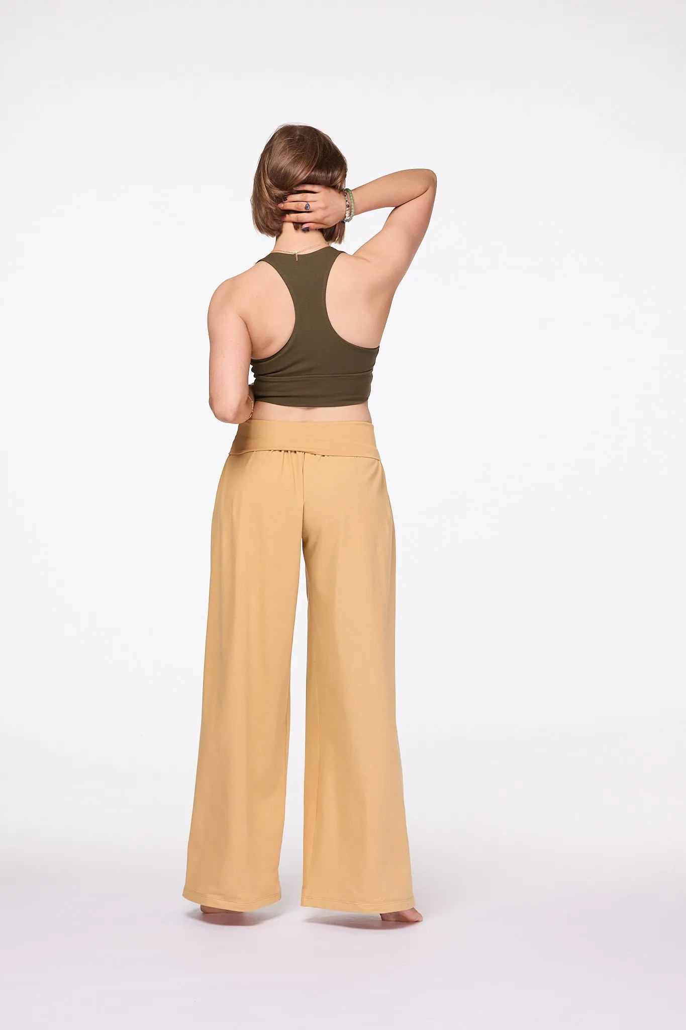 Palazzo Pants Wide Leg pants | Mustard
