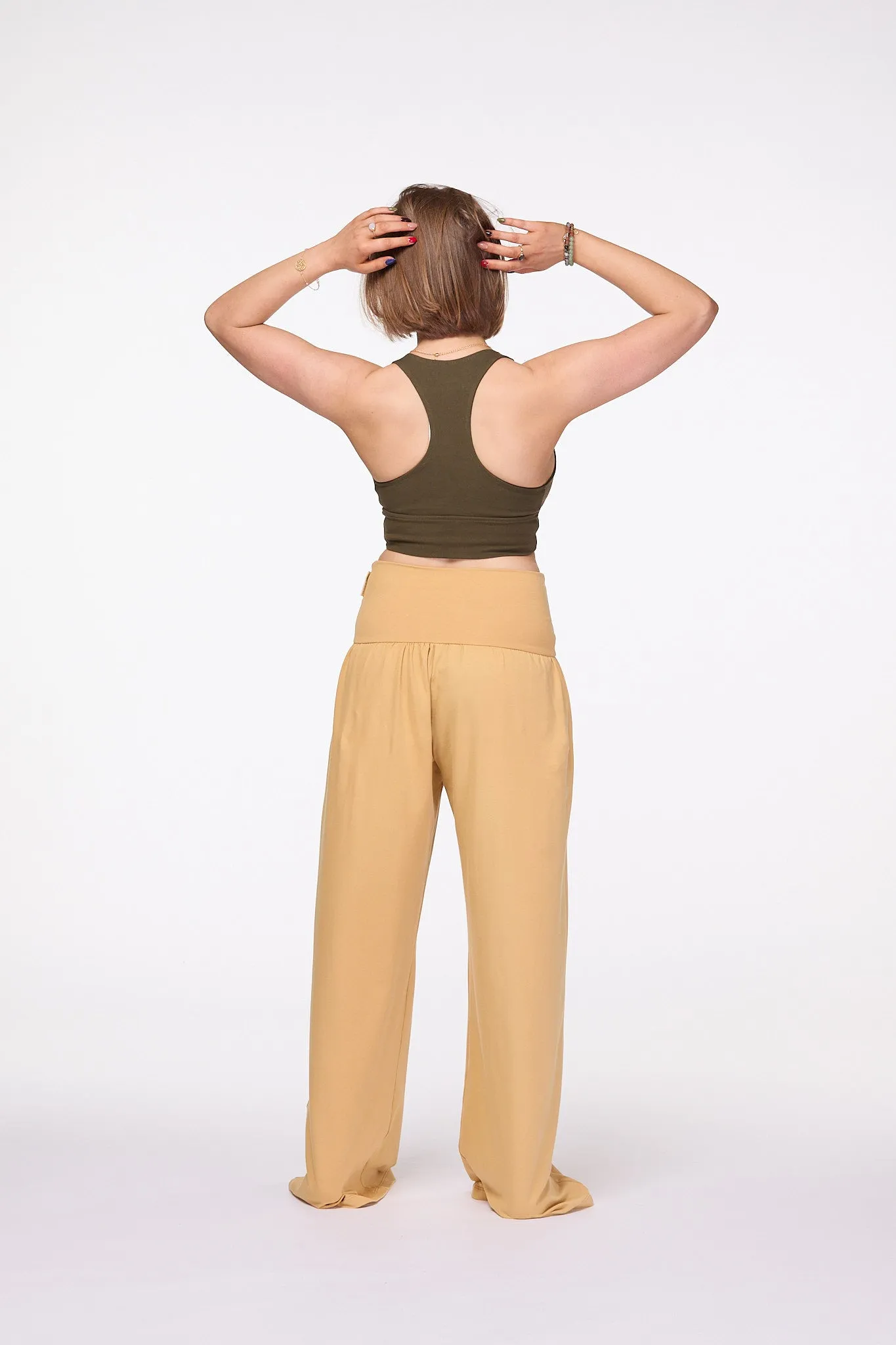 Palazzo Pants Wide Leg pants | Mustard