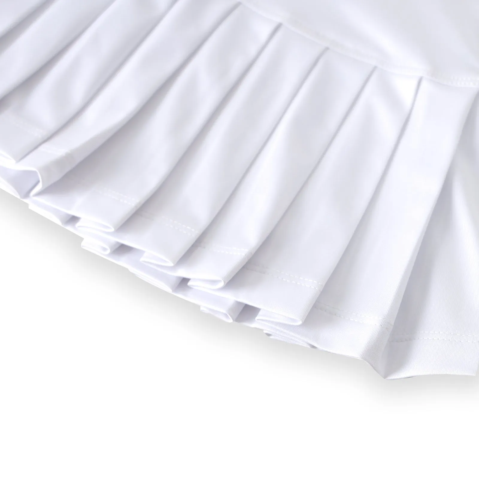 #Pansies in Paris White Pleat Dress