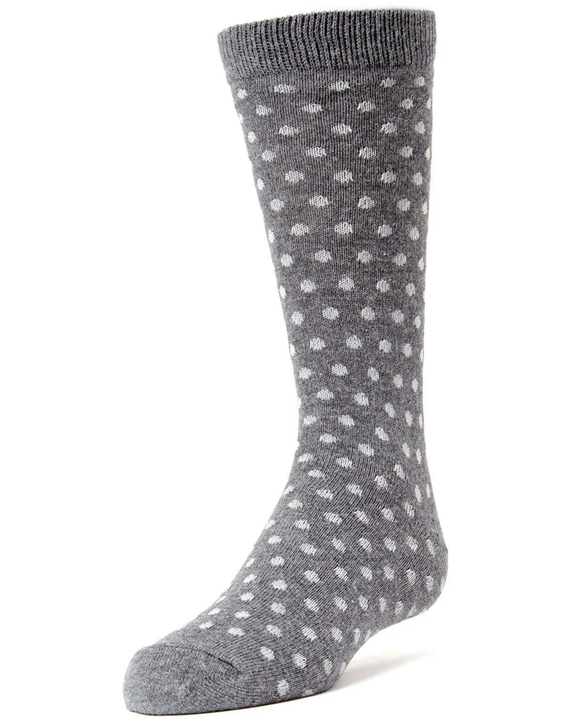 Polka Dot Cotton Blend Boys Dress Socks