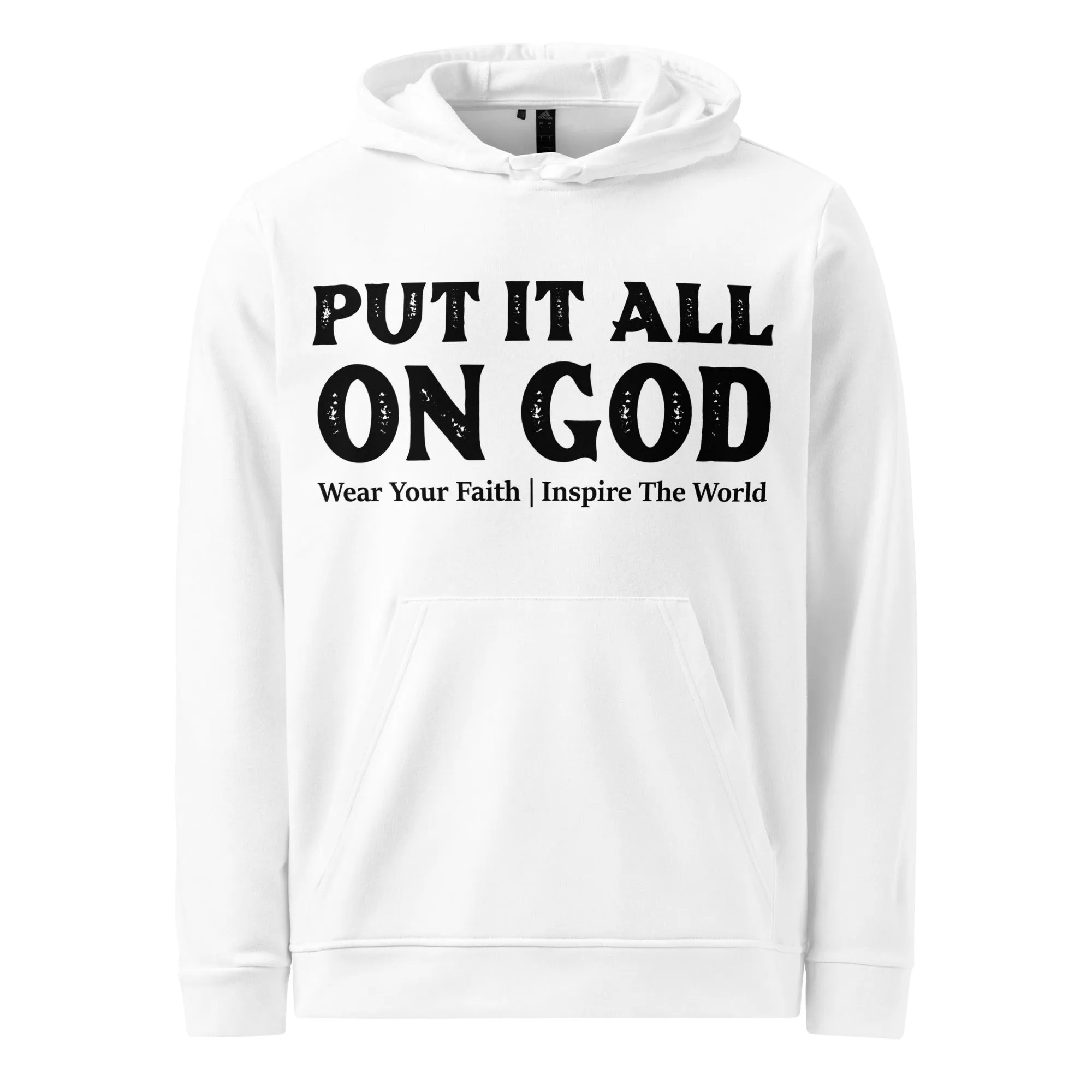 Put It All On God Adidas Fleece Hoodie