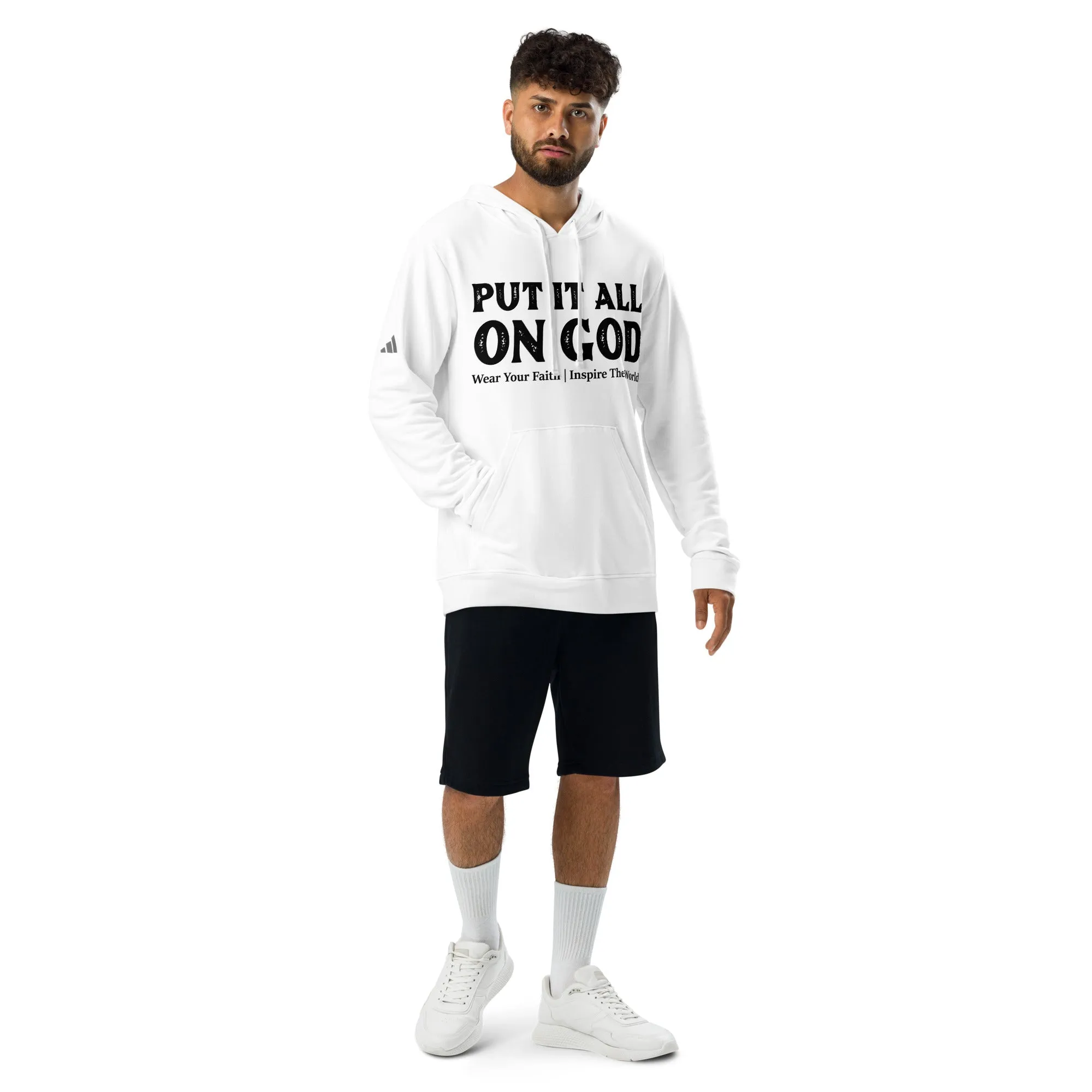 Put It All On God Adidas Fleece Hoodie