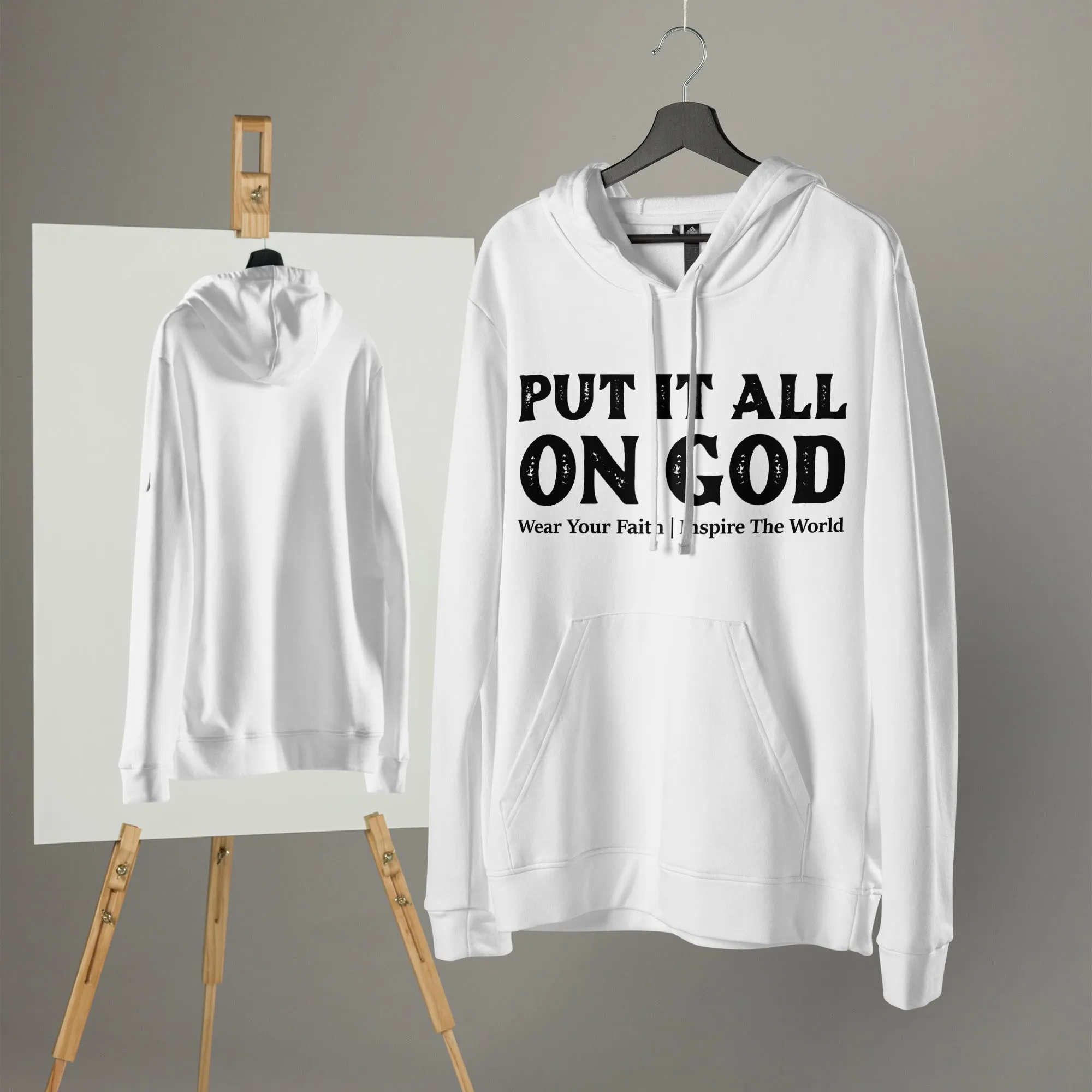 Put It All On God Adidas Fleece Hoodie