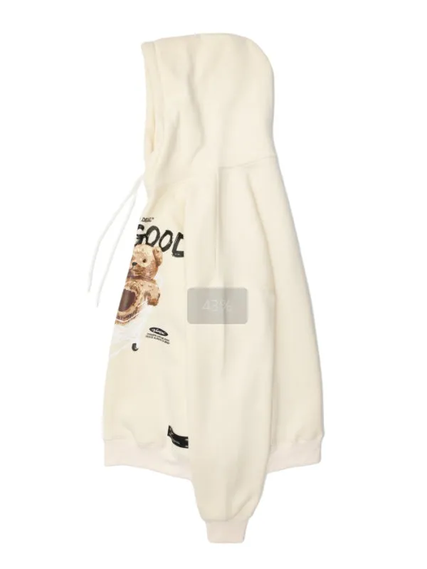 Ragdoll Bear Printed Couple Loose Hooded Sweatshirt