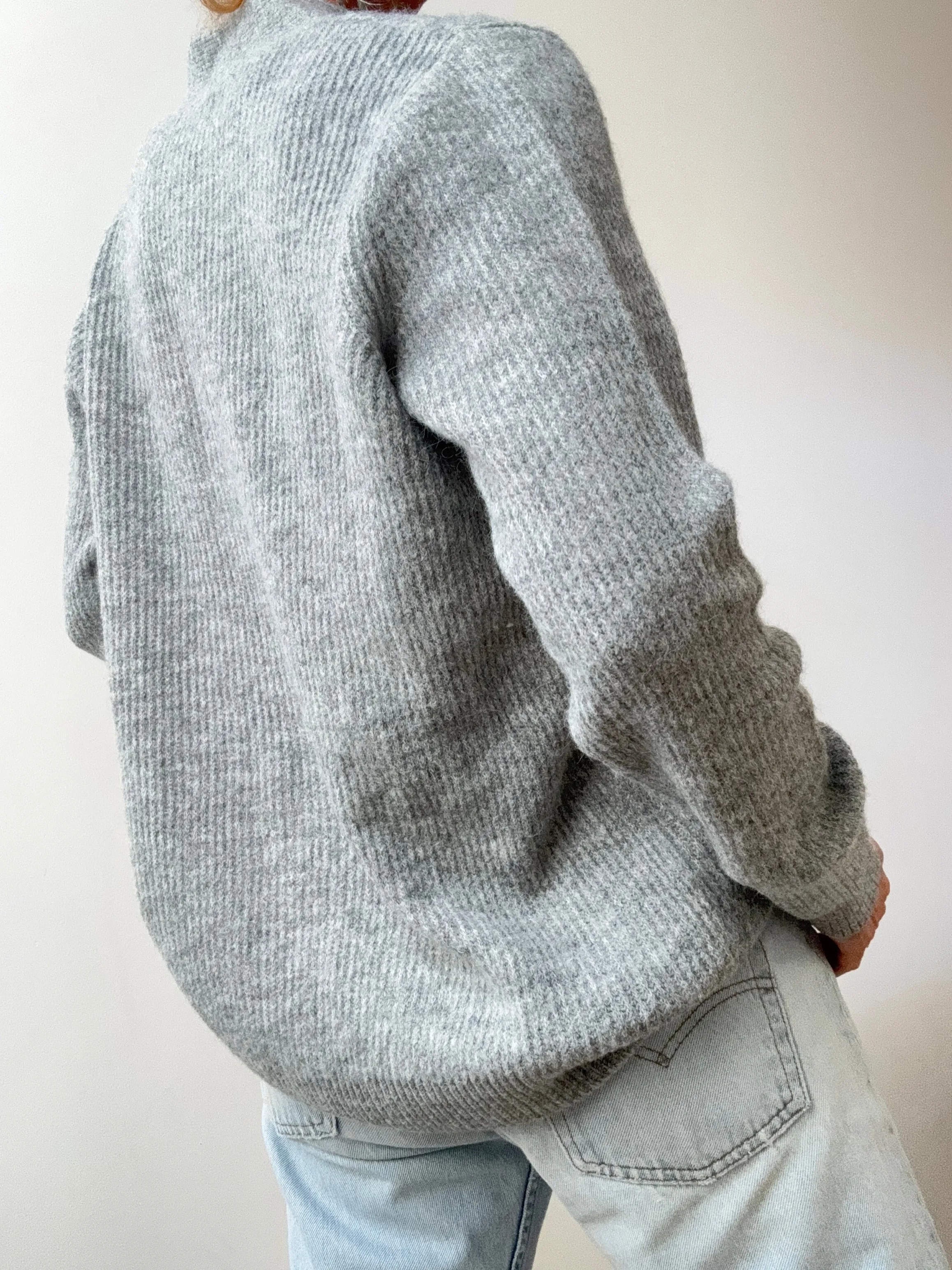 Ralph Lauren Soft Ribbed Cardigan Grey