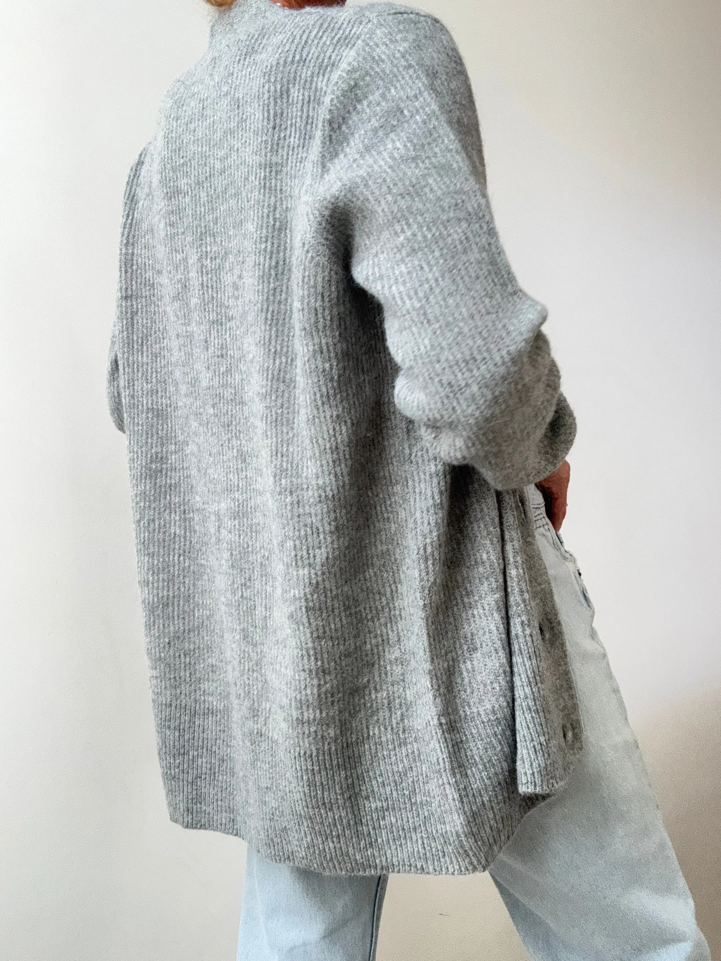 Ralph Lauren Soft Ribbed Cardigan Grey
