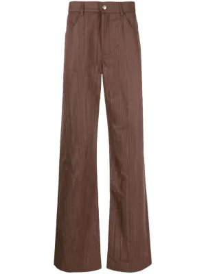 Regenerated Moire Wide Leg Pants