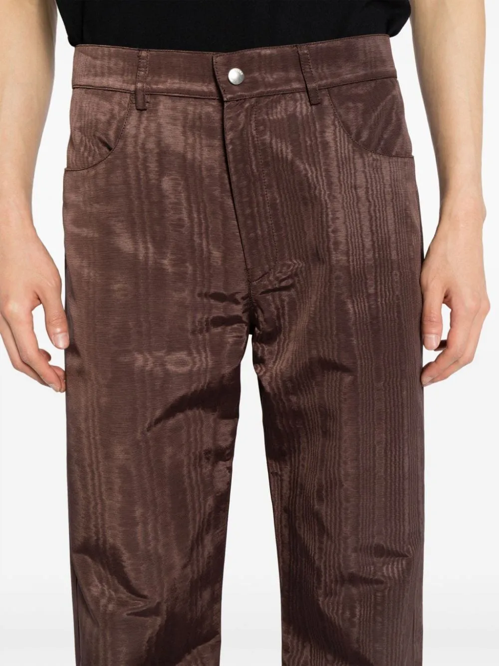 Regenerated Moire Wide Leg Pants