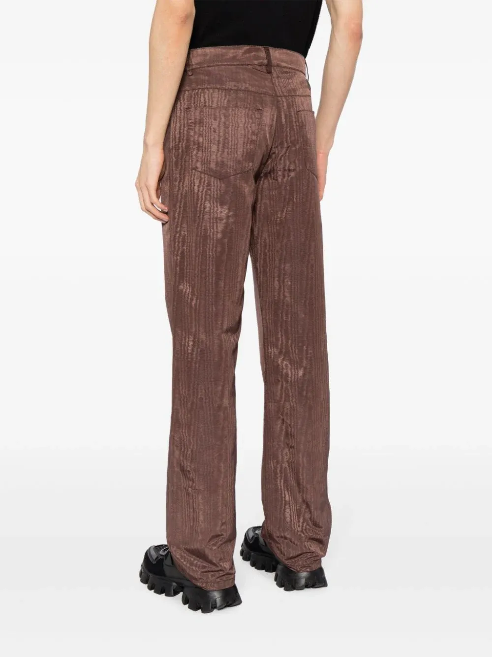 Regenerated Moire Wide Leg Pants