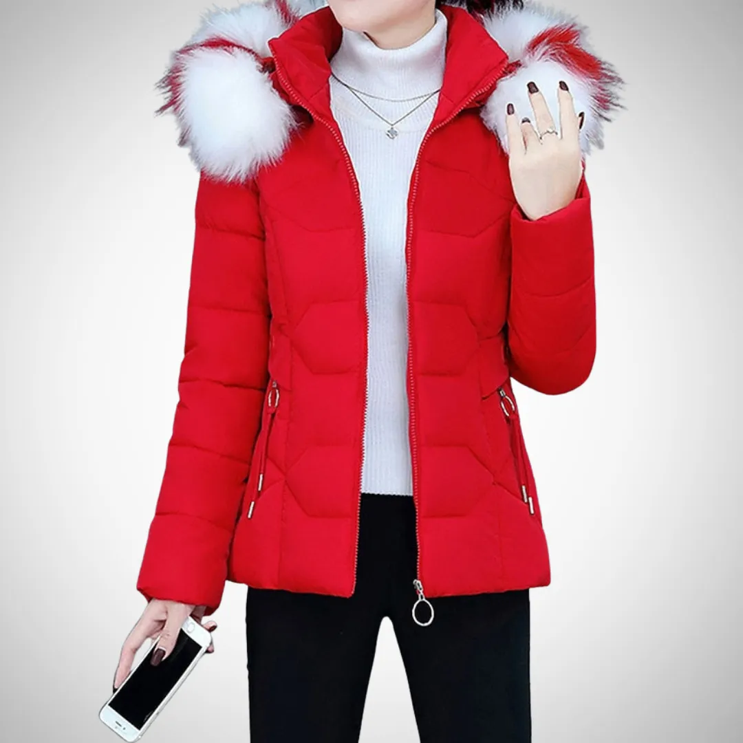 Rhea Women's Slim Fit Plush Lining Winter Jacket