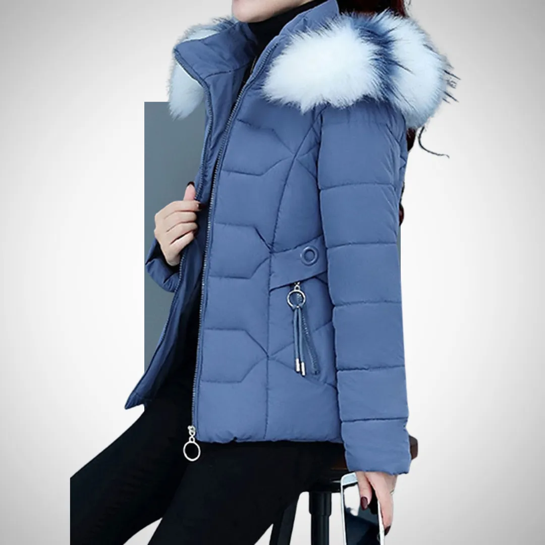 Rhea Women's Slim Fit Plush Lining Winter Jacket