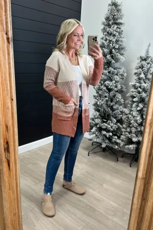 Ribbed Colorblock Cardigans - FINAL SALE