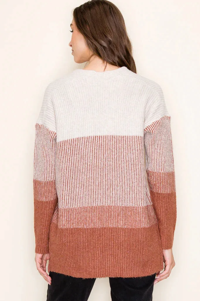 Ribbed Colorblock Cardigans - FINAL SALE