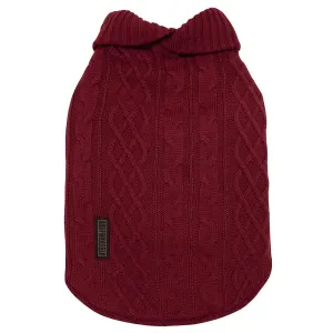 Ruff n Rugged The Woolly Dog Jumper Burgundy Red