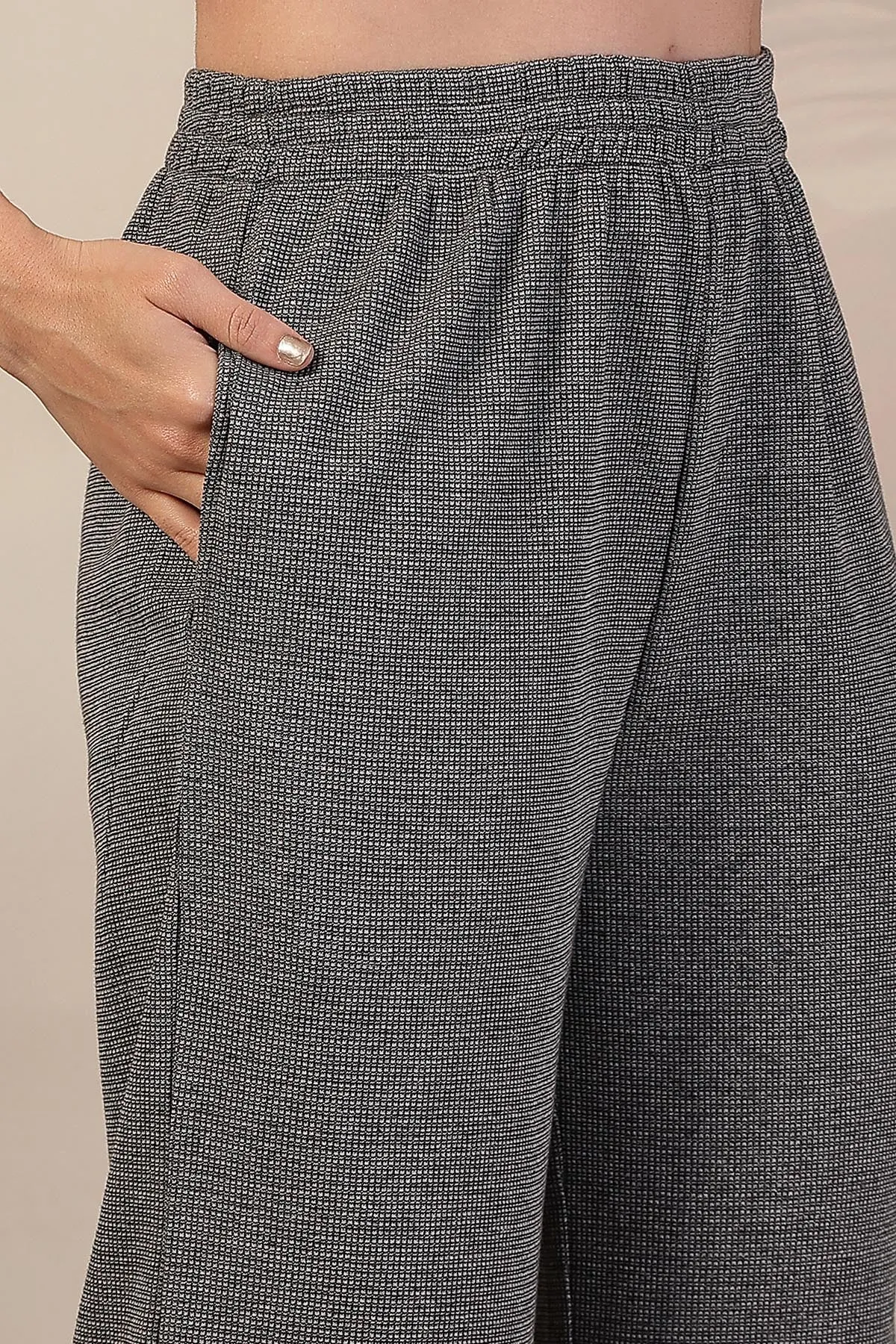Ruffled Grey Maternity Nursing Co-ord Set