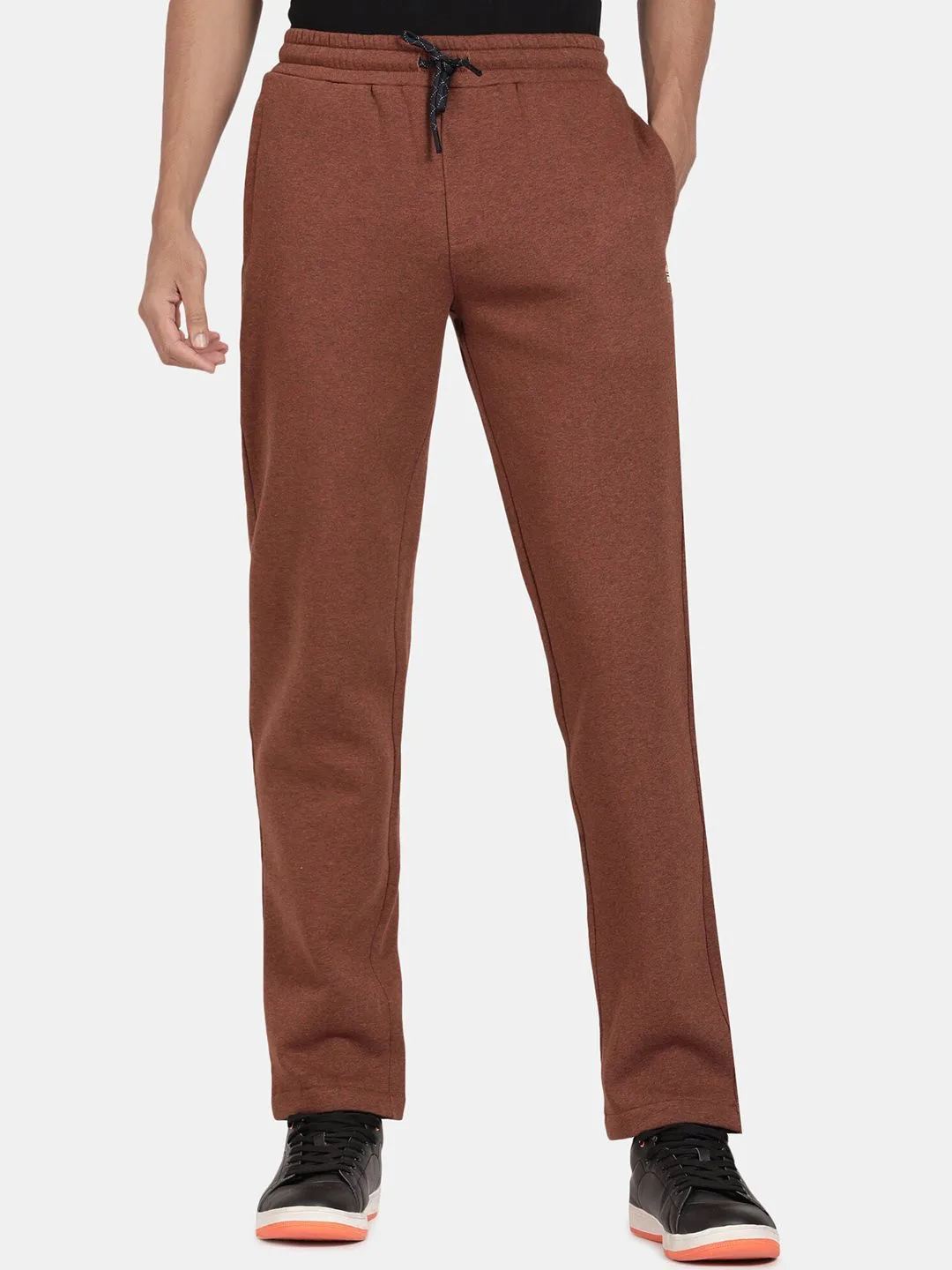 Rustic Melange Knitted Lower Track Pants