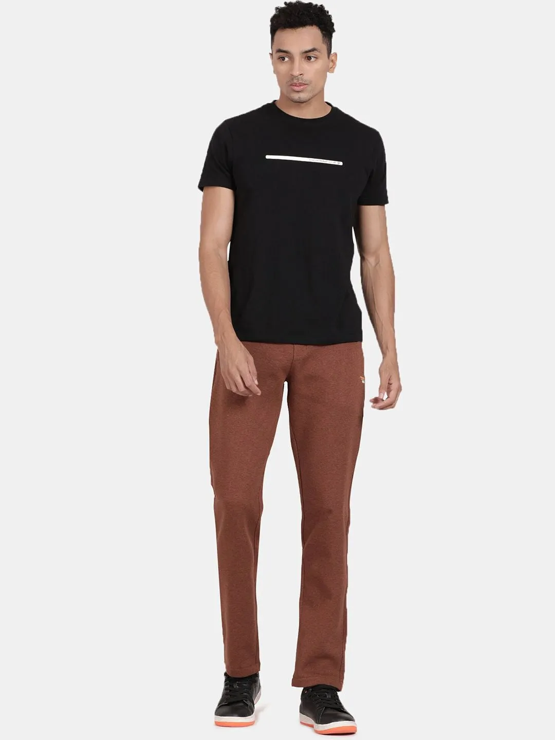 Rustic Melange Knitted Lower Track Pants