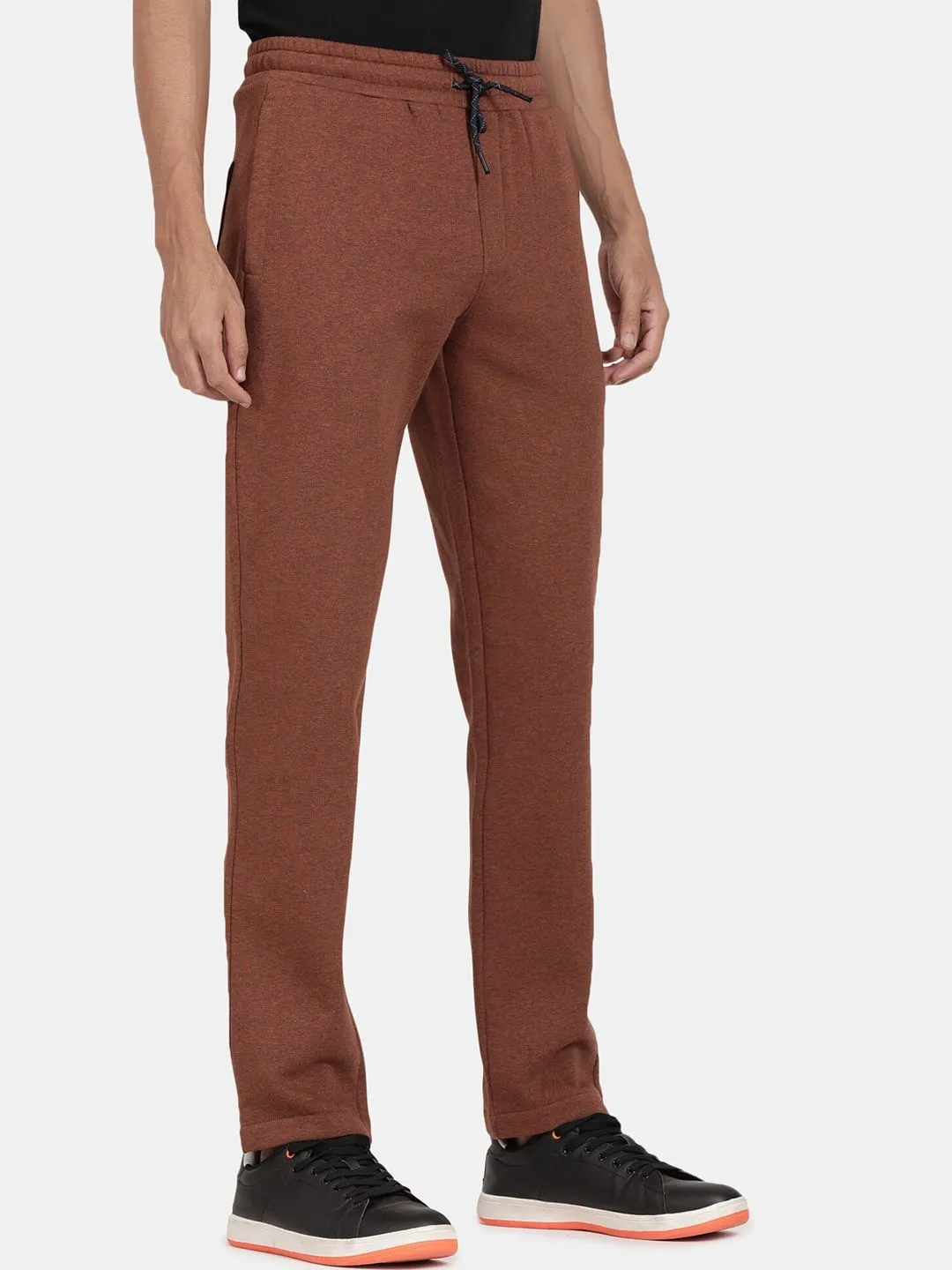 Rustic Melange Knitted Lower Track Pants