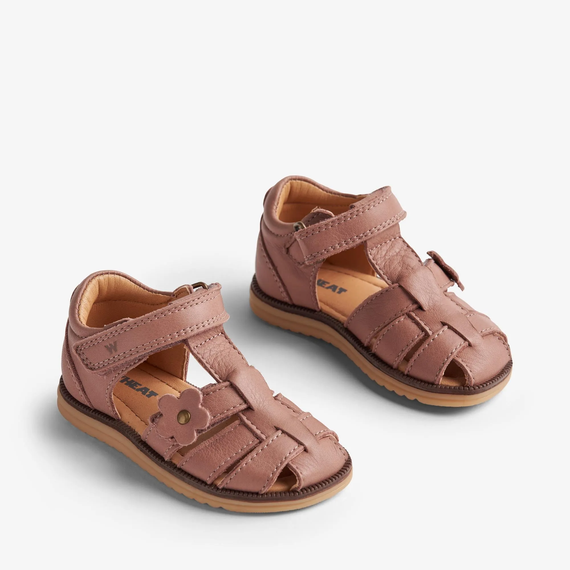 Sandal Closed Toe Sky Flower - old rose