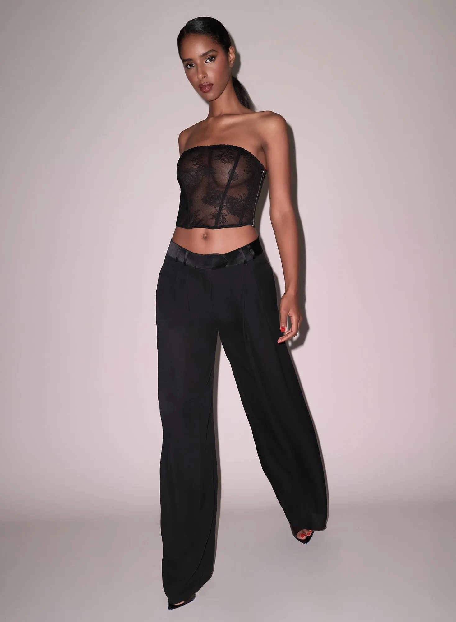 Silk Georgette Wide Leg Pant