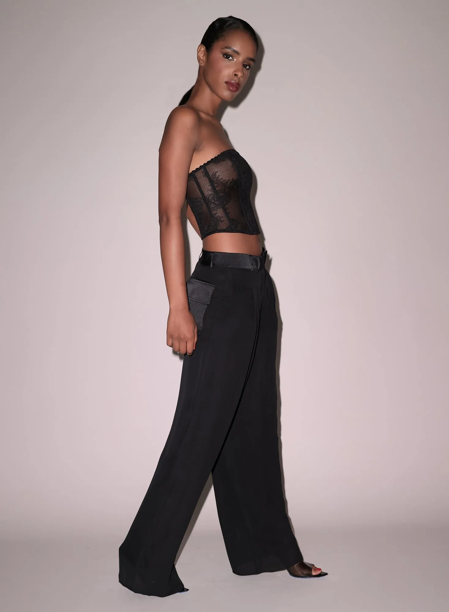 Silk Georgette Wide Leg Pant
