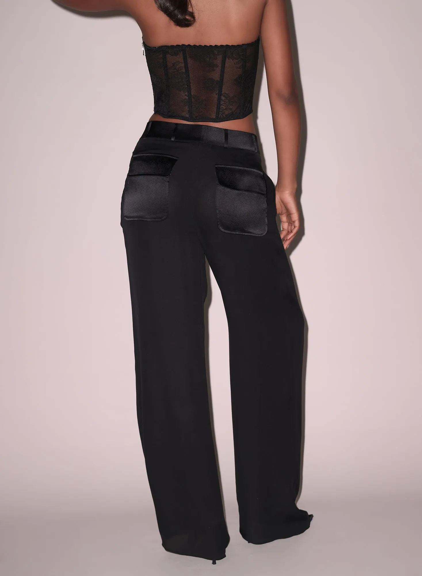 Silk Georgette Wide Leg Pant