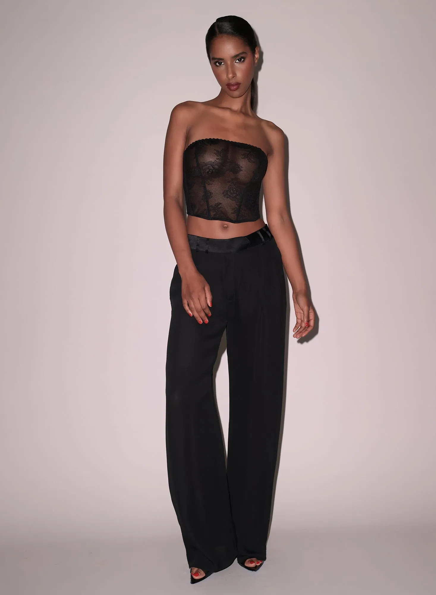 Silk Georgette Wide Leg Pant