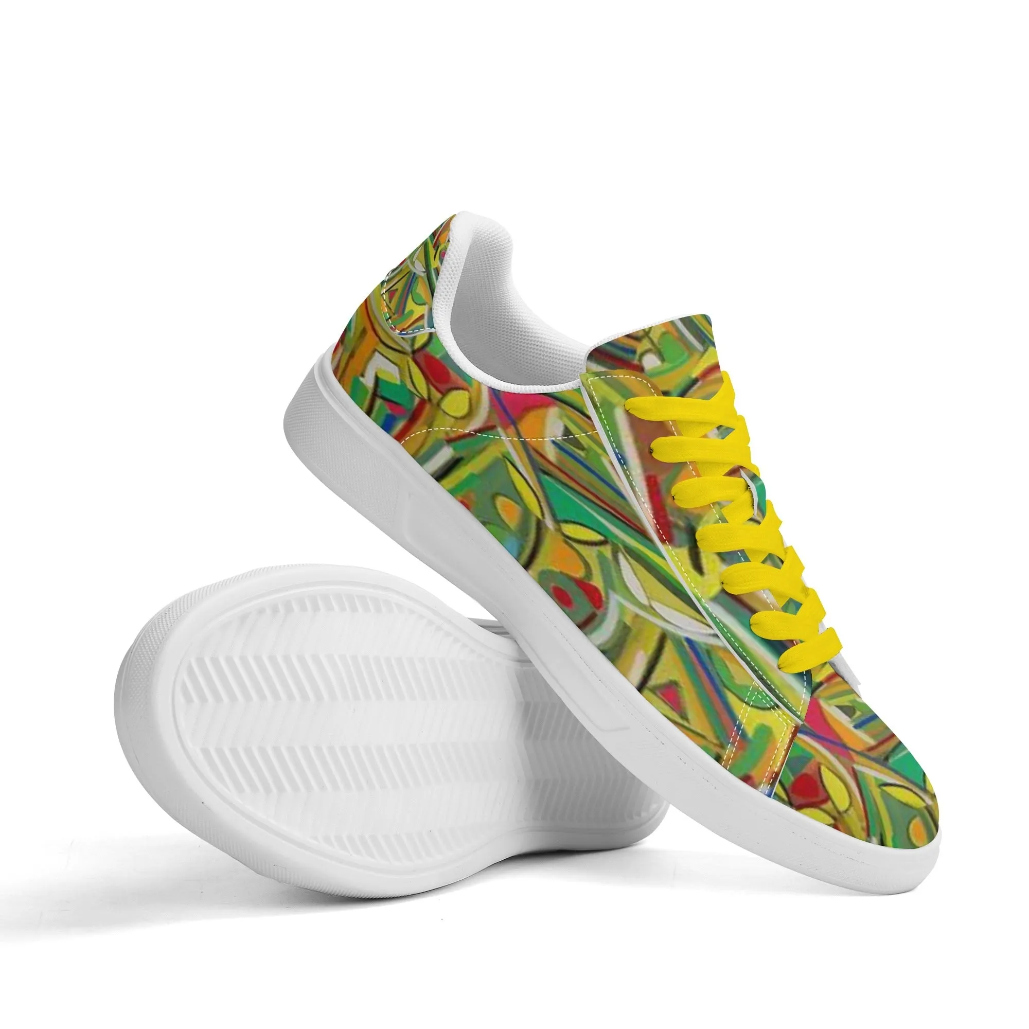 Sneakers: Adult Low Top Abstract Sneakers