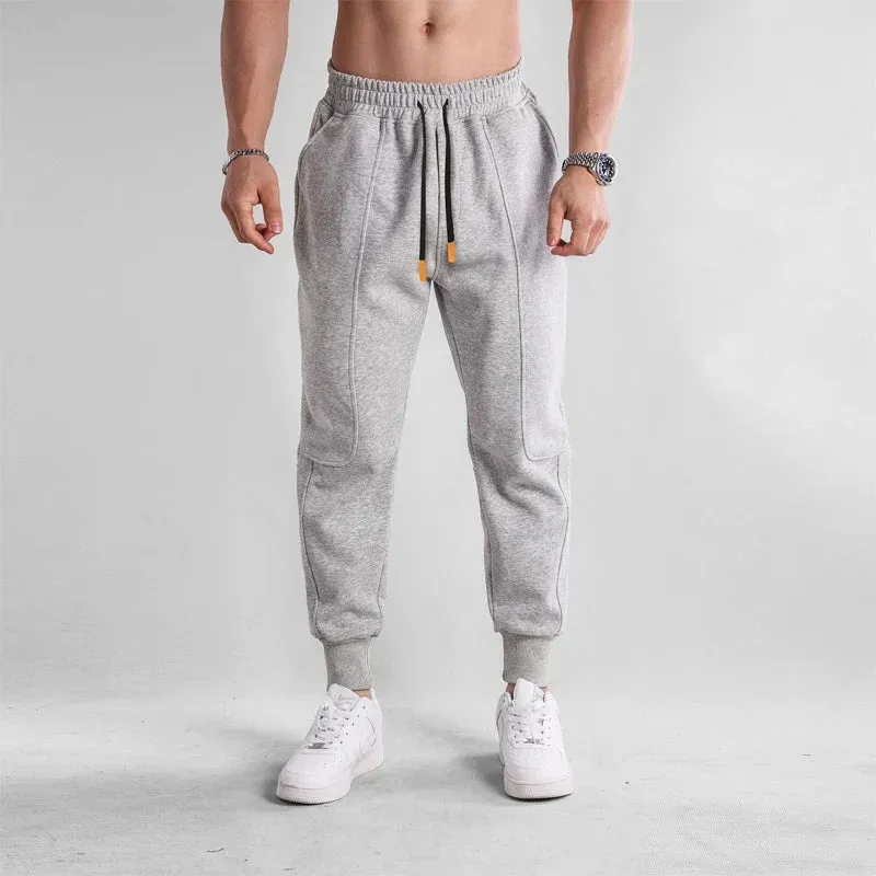 Sporty cotton sweatpants for men