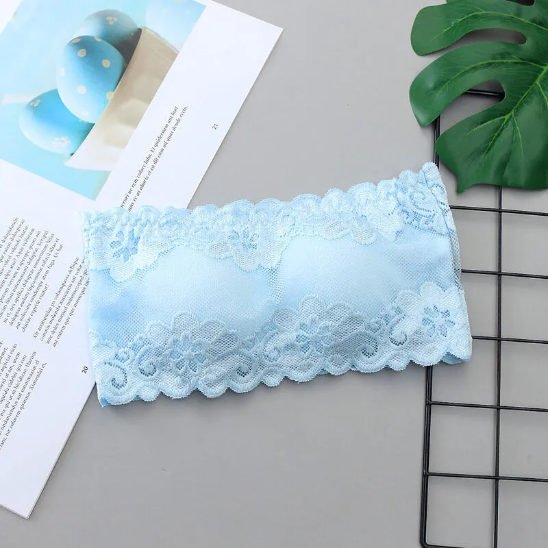 Summer Tube Flapper Safety Lace Bra Underwear Tank Tops
